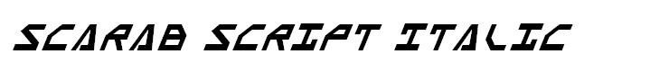 Scarab Script Italic