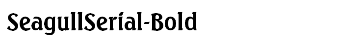 SeagullSerial-Bold