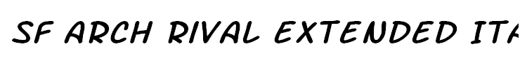 SF Arch Rival Extended Italic