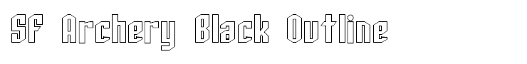 SF Archery Black Outline