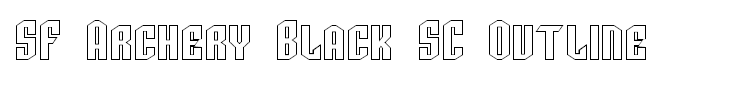 SF Archery Black SC Outline