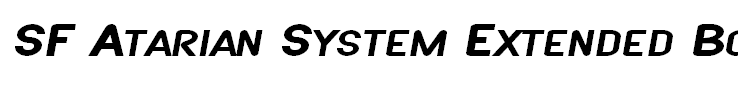 SF Atarian System Extended Bold Italic