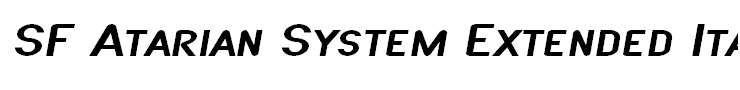 SF Atarian System Extended Italic