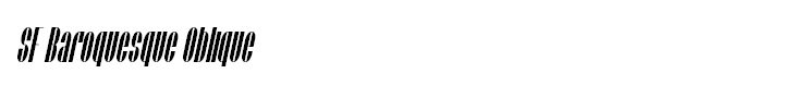 SF Baroquesque Oblique