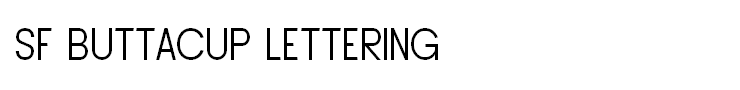 SF Buttacup Lettering