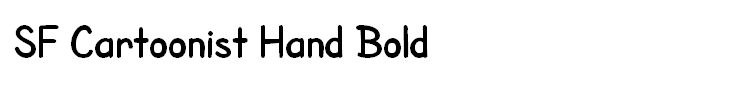 SF Cartoonist Hand Bold