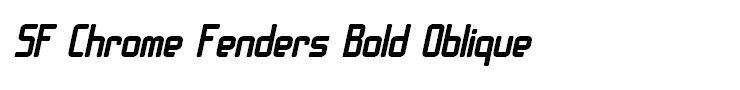 SF Chrome Fenders Bold Oblique
