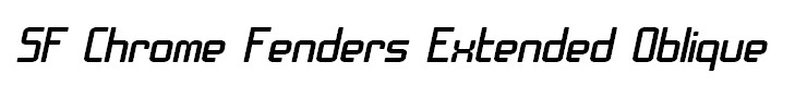 SF Chrome Fenders Extended Oblique