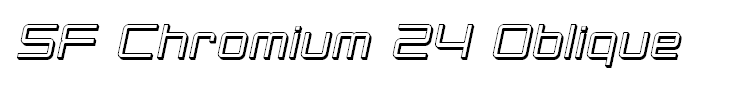 SF Chromium 24 Oblique