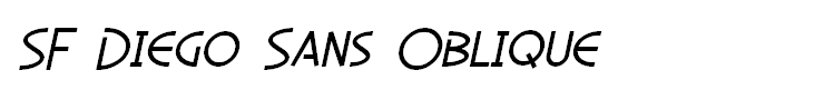 SF Diego Sans Oblique