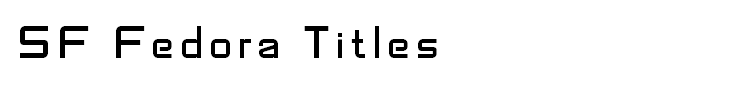 SF Fedora Titles