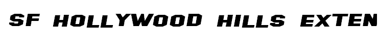 SF Hollywood Hills Extended Italic
