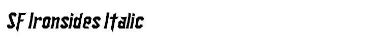 SF Ironsides Italic