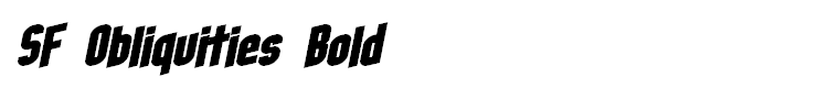 SF Obliquities Bold