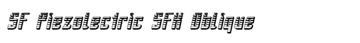 SF Piezolectric SFX Oblique