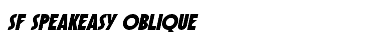 SF Speakeasy Oblique