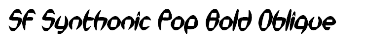 SF Synthonic Pop Bold Oblique
