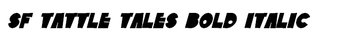 SF Tattle Tales Bold Italic