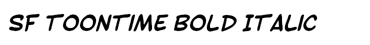 SF Toontime Bold Italic