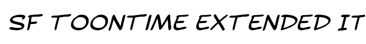 SF Toontime Extended Italic