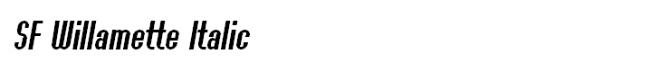 SF Willamette Italic
