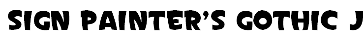 Sign Painter's Gothic JL