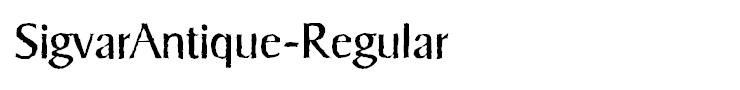 SigvarAntique-Regular