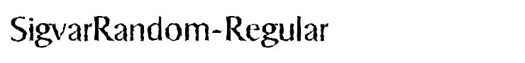 SigvarRandom-Regular
