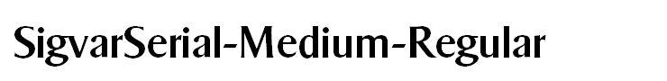 SigvarSerial-Medium-Regular