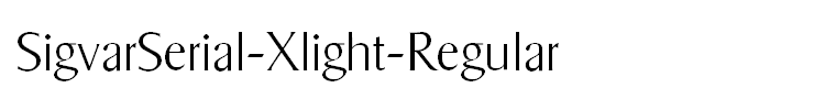 SigvarSerial-Xlight-Regular