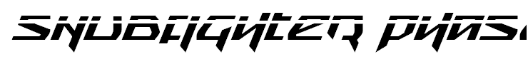 Snubfighter Phaser Italic