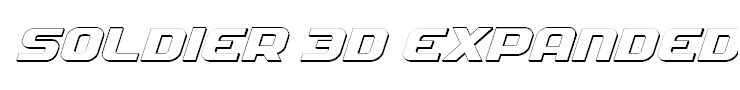 Soldier 3D Expanded Italic