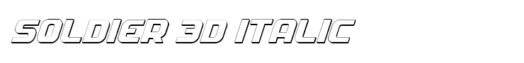 Soldier 3D Italic