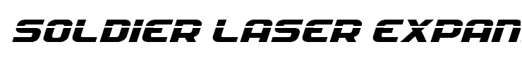 Soldier Laser Expanded Italic