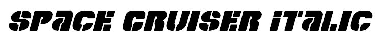 Space Cruiser Italic