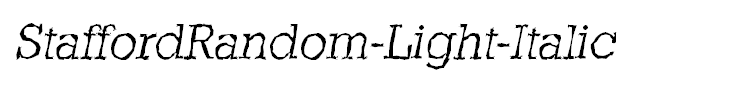 StaffordRandom-Light-Italic