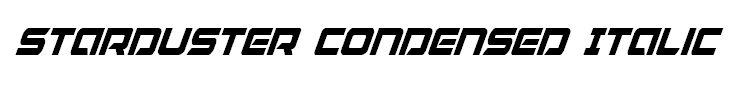 Starduster Condensed Italic