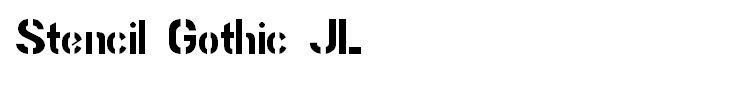 Stencil Gothic JL