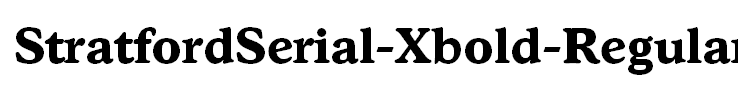 StratfordSerial-Xbold-Regular