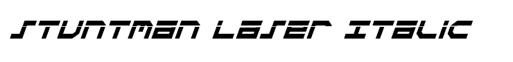 Stuntman Laser Italic