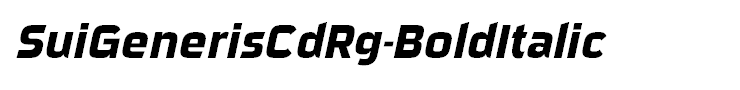 SuiGenerisCdRg-BoldItalic