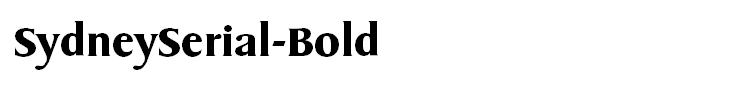 SydneySerial-Bold