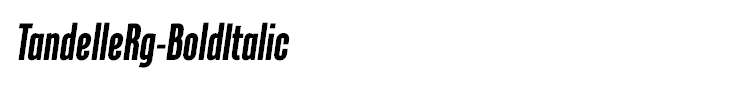 TandelleRg-BoldItalic