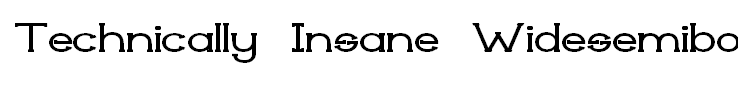 Technically Insane Widesemibold
