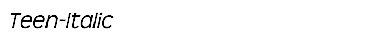 Teen-Italic