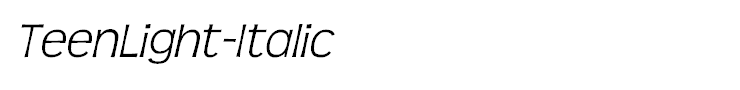 TeenLight-Italic