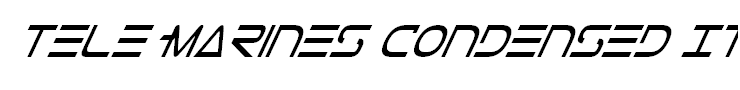 Tele-Marines Condensed Italic