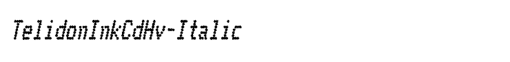 TelidonInkCdHv-Italic