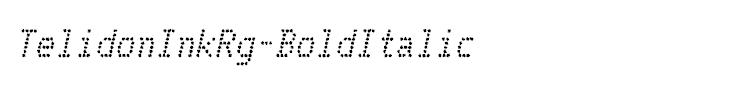 TelidonInkRg-BoldItalic