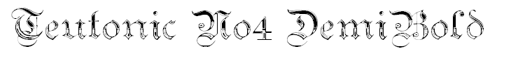 Teutonic No4 DemiBold